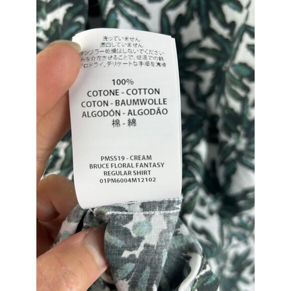 Paura Men’s Button Down Shirt Floral Fantasy Made In Italy Tropical Size M - Picture 6 of 7